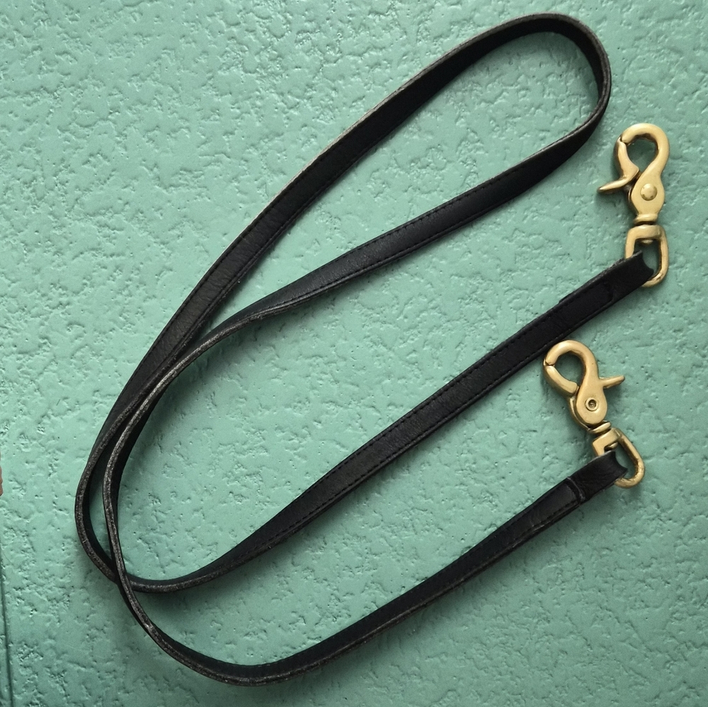Vintage 80s Coach Madison Leather Satchel Crossbody Bag Black + Dust Bag - Picture 9 of 16
